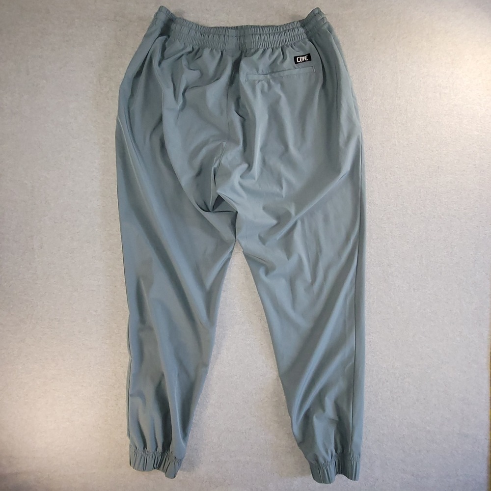 Cove USA Mens 2XL Slate Blue Gray Recycled Stretch Active Joggers Zipper Pockets - Picture 10 of 10